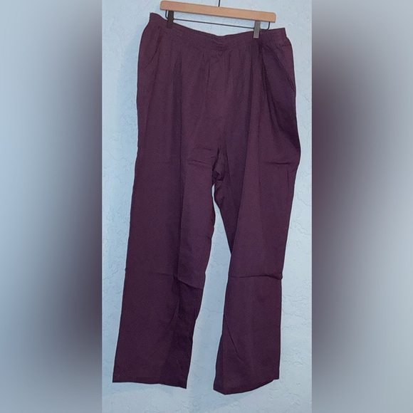 Only Necessities Purple Pants Relaxed Fit (NWOT) - Picture 1 of 5